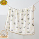 G.DUCKKIDS Bean Blanket Baby Gauze Cover Blanket Summer Thin Soothing Baby Newborn Doudou Small Quilt Air Conditioning Summer Cool Quilt Cute Cloud 100*100