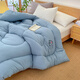 Yu Zhaolin Class A soybean fiber quilt in autumn and winter single person 1.5 meters x 2 meters warm quilt in spring and autumn quilt core universal in all seasons. Raw cotton-Bentley blue 150*200cm-about 3 Jin[Jin equals 0.5 kg]