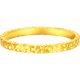 CHINA GOLD Gold Ring Pure Gold Crushed Ice Ring Women's New Year's Eve Gift for Girls Women's Valentine's Day Gift Circle No. 13/About 2.4g