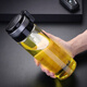 Heenoor glass cup thickened single-layer heat-resistant filter tea cup large portable water cup men's car cup casual cup 6076-695 ml none