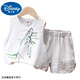 
Disney baby boy summer vest cotton linen two-piece set handsome 2025 new baby casual clothes children's sleeveless suit trendy white suit 90 recommended 80-90cm 1 year old-1 and a half cm