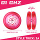 Qili Colorida Ghost Hand 2a Yo-Yo-Children's Swilling Live Sleeping Yo-Yo-Yo-Yo Segencero Top Basic Rotario Bola de bola yoyo Toy D3 Transparente Purple