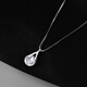 Laomiao S925 Sterling Silber Wassertropfen Halskette für Mädchen 2024 Neue Sorten -Schlangekette Frische Frühlings- und Sommerzubehör Wassertropfen Halskette
