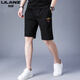 
Lilang men's casual shorts men's 2025 new summer thin style versatile sports quick-drying men's five-point pants black 13067 2XL 180 (suitable for weight 150-170Jin [Jin equals 0.5 kg])