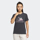 阿迪达斯（adidas）短袖T恤女装夏季新款印花Logo运动服卡通熊猫图案休闲圆领衫 IP3937深灰 S
