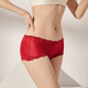 Sihuang Mid-T-Waist Seidenunterwäsche für Frauen 100% Mulberry Seidenstrick sexy Spitzenboxer Shorts Dünngröße Dunkelschwarz 3884+ Leder Pink 3885 3xl Eins Größe