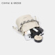 
CinvaiKrose small c/k bag women's 2025 new fashion chain bucket bag genuine leather handheld crossbody bag white White