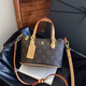 Dafeili Gutiko Nischendesign Handtasche Frauen 2025 Neue Mode gedruckte Schulterschalenbeutel Exquisite Internet Promi Brown Brown