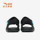 ANTA children's sandals, boys' shoes, 25-year summer comfortable outdoor student open-toe beach shoes, black/clear blue-1 34