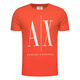 Emporio Armani Exchange Ax Armani Herren-Casual Letter Short Sleeve T-Shirt 8NZTPA ZJH4Z RED 1463 2XL (Inlandslager)