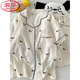 LangSha (LangSha) three-piece suit cute puppy pajamas for women in summer short-sleeved cute cartoon cloud cotton high-end summer home clothes JS-9904# Corgi Three-piece suit M code 155-162 Weight 105 Jin [Jin equals 0.5 kg]