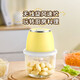 UOSO German quality electric garlic pounder garlic mashed artifact garlic stirrer garlic crusher garlic beater six-leaf knife 6-leaf knife head 350ML glass bowl-yellow/blue color random