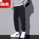 Benny Road Spring Workswear Pantals décontracté Pantalons en cravate en direct 2025 Nouvelle marque de mode printemps et automne pantalon de sport en liberté d'été 9859 noir + 9859 Black M