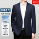 Tienda buque insignia de Yager Traje oficial de alta gama High-Men's Spring and Summer Middle-Edge Simple y versátil Luz y azul marino Casual Single Jacket Blue-6636 M 170/