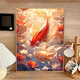 Koi springende Dragon Gate DIY Digital Ölmalereiempfindliche Aufnahmeuntersuchung Geburtstagsgeschenk handgefertigt Ölmalerei Handmalerei