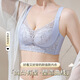 莫代尔内衣女夏季透气小胸聚拢上托防下垂收副乳调整型美背无钢圈文胸罩 冰川兰 75A 34/B