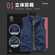 Jeep Spirit Jeep Outdoor Casual Quick Dry Dry Vest Мужской жилет летний дышащий простая стойка для воротнички Куртка Black 4xl