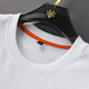 Camiseta de manga corta de la marca redonda de marca de alta gama Wirpta para hombres 2025 Summer NUEVO WAR BORROWERY HORSE MODIA VERSATILE VERSATILE MEDIA (Caja de regalo) M
