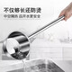 Thickened stainless steel water spoon with long handle, kitchen large water ladle, water ladle, water ladle, household anti-scalding iron ladle, long handle stainless steel ladle - 2 pieces