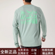 始祖鸟（ARC'TERYX）新款时尚舒适透气简约KRAGGSLlogo印花透气长袖T恤男款 石绿色/磷光/Stone Green XS