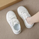 Woodpecker summer women's shoes thick sole white shoes women's skirt shoes versatile height-enhancing sports casual shoes thin breathable board shoes white [upgrade version] 36 (230mm)