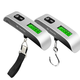 
Multifunctional luggage scale hook scale fishing scale luggage scale mini hand scale express scale household portable scale mini electronic scale 50kg hand-pulled hanging scale stainless steel hook 100 Jin [Jin equals 0.5 kg] [battery model]