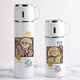 
Chengliu couple ins men and women thermos cups with high appearance cute hand-held creative cartoon custom water cup with cup lid, lid can be used as cup 480mlBW4877 girls