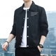 Airmiuu International Brand Jacket Herren Frühling und Herbst 2025 Neues Wildleder-Arbeitshemdkragenjacke schlanker [] K12806 Gray Regular (Geschenkboxverpackung) M [Vorgeschlagen 90-120jin [Jin Equals 0,5 kg]]