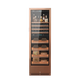 Double fingerprint password lock, dual temperature wine cigar cabinet, constant temperature and humidity red wine and cigar integrated cabinet, rose gold dual temperature zone cup pendant