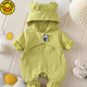 G.Duckkids ropa de primavera para bebés para salir a los bebés Spring y Autumn Onesie Clothes para salir a la ropa por salir a la chaqueta trepar ropa fruta verde 73 cm 73 Peso recomendado 10-15 Jin [Jin equivale a 0.5 kg]