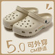 
Anshangfen thick-soled hole shoes for men in summer wear beach sandals, anti-slip and anti-odor eva bag head slippers for operating room special sand color [super] 42 -43 positive size (inner length 265mm)