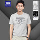 T-shirt à manches courtes Romon Summer pour hommes minces minces de glace polyvalente à manches à manches décontractées