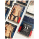 Calvin KleinCK underwear Calvin Klein men's single underwear slippery low-waisted thong NB1876 red_titanium blue_navy blue_pack 3 pieces S