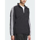 阿迪达斯 （adidas）外套男士2025春季新款健身训练运动服立领防风休闲梭织夹克上衣 KC3892黑色/白 M