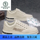 Woodpecker men's shoes 2025 summer new breathable and odor-proof canvas shoes lightweight and versatile men's thick-soled casual sports trendy shoes CF9906 gray 42