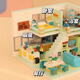 Sijie Castle Building Blocks Children 2025 New Assembled Toys Girls 8 Puzzle House 12-year-old girl elementary school student Double-layer-Wang Wang Home + 2 figures + lighting [1048
