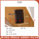 GOLFERY light luxury brand men's card bag men's handmade wax thread sewn genuine leather certificate bank card storage card cover card clip brown 6 card digits