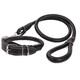 SLPC Dog Rope Large Dog Labrador Golden Retriever Dog Walking Rope Collar Set Medium Dog Leash Black L (40-70 Jin Jin equals about 0.5 kg)