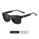 Las nuevas gafas de sol polarizadas para hombres de Ben, estilo deportivo informal europeo y estadounidense de Ben, gafas de sol de agujeros transpirables, centro comercial, el mismo estilo, pintura elástica de pintura transparente C679-P13 53-20-145