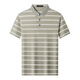 PDG Yageol T-shirt à manches courtes pour hommes en été neufs et en soie décontractée en soie à rayures à rayures Polo Polo Shirt Men Blue-F826 L 110 suggéré 125-140jin [Jin est égal à 0,5 kg]