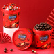 
No more words: 2 barrels of Mailsu barrel dark chocolate beans sandwich casual internet celebrity snacks chocolate candy for children [4 barrels/672g] chocolate flavor + strawberry flavor