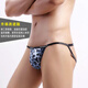 Leopardendruck Herren-Tanga Low Taille sexy Hüftlebeschriften Sommer Persönlichkeit Hohlschmal