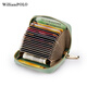 WILLIAMPOLO Candy Color Women's Small Card Bag Short Zipper Coin Wallet Fresh Business Card Clip 520 Gifts to Girlfriend Milk Green (20 Card Slots)
