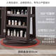 Yunmao mo miroir meubles de maison rotation de miroir tridimensionnel miroir du sol entièrement du sol miroir de rangement multifonctionnel armoire à bijoux de rangement modélisation de rotation 6227-blanc + lumière interne monochrome