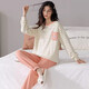 Lexi Beiyi Pajamas para mujeres Spring y Autumn Cotton Cartoon Linte Ropa de ropa para el hogar Wear afuera 673b 170 m 150-158cm 80-95Jin [Jin equivale a 0.5 kg]