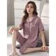 Catman (Miiow) 2025 Nuevo pijama para mujeres en verano Pantalones de manga corta Pantalones de manga corta Summer suelto de cárdigan de tamaño grande para el hogar NX9871 M
