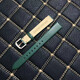 
Suitable for Armani watch women's lizard leather strap AR11149 11150 1726 small square green 14mm military green 14mm