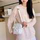 Spring and summer casual sports mini bag for women 2025 new canvas cartoon small square bag one-shoulder crossbody mobile phone bag little rabbit