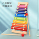 
Magic Beans, Live Basketball Children's Enlightenment Eight-Music Piano Wooden Punctuation Xylophone 1-2-3 weeks 4-year-old men and women's early childhood education baby toys Eight-Music Piano + Four sets of columns + beads + bells + towers