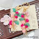 Suntomoon Rose Garden Fleur florale Flomb Bow Keychain Colore Colorful Girl Sac Pendant Boucle Zipper ACCESSOIRES COLOR DE LA COULOI